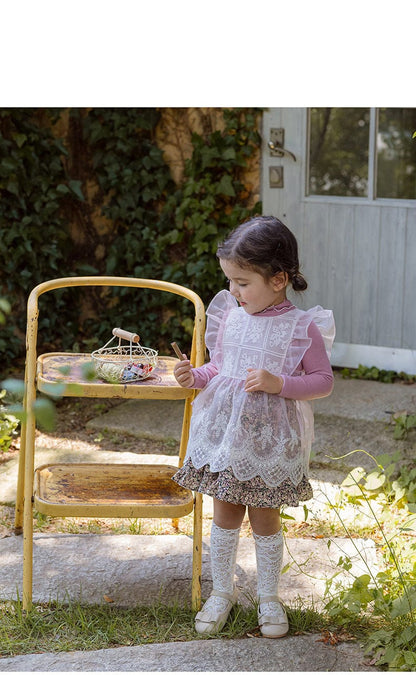 スカート 小花柄フリルフレアスカートウエストリボン【mh0010820】