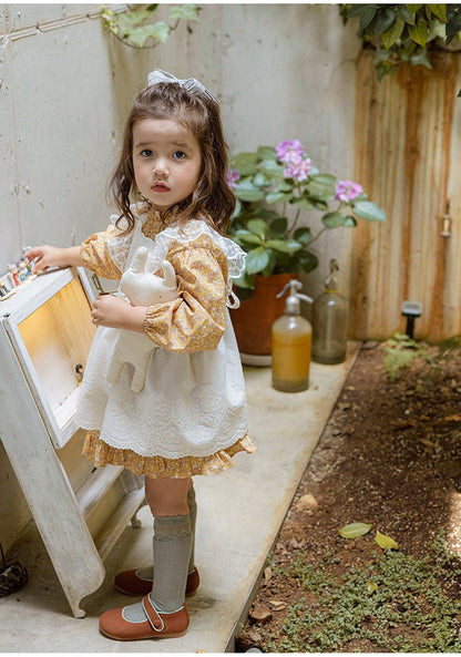 スカート 小花柄フリルフレアスカートウエストリボン【mh0010820】