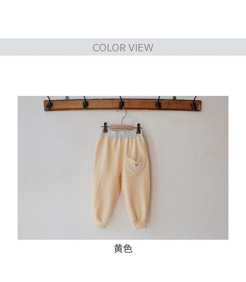 ロングパンツ・スウェットパンツ ハートポケットスウェットパンツ リブウエスト裾リブパンツ【mh0010826】