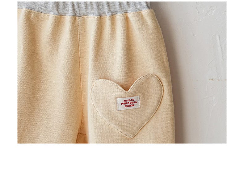 ロングパンツ・スウェットパンツ ハートポケットスウェットパンツ リブウエスト裾リブパンツ【mh0010826】