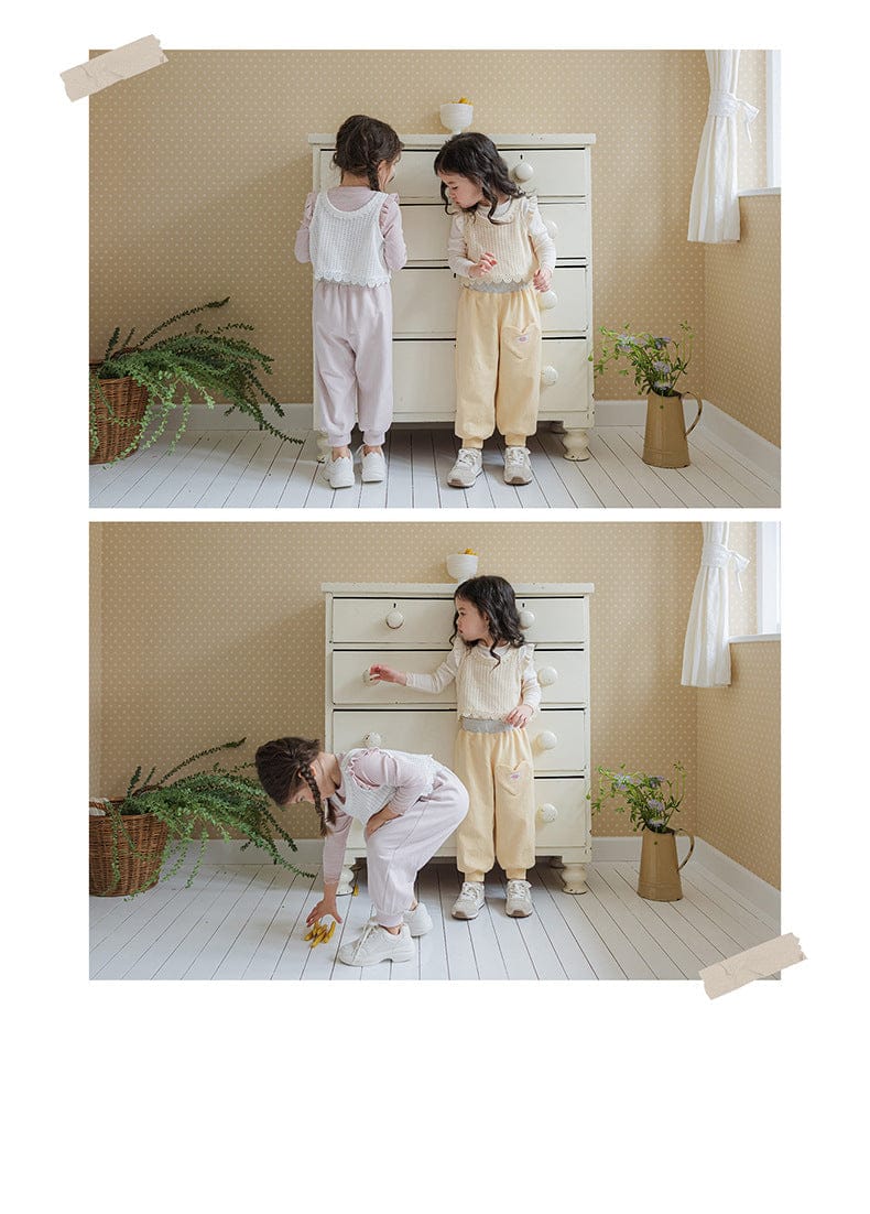 ロングパンツ・スウェットパンツ ハートポケットスウェットパンツ リブウエスト裾リブパンツ【mh0010826】