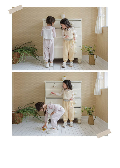 ロングパンツ・スウェットパンツ ハートポケットスウェットパンツ リブウエスト裾リブパンツ【mh0010826】