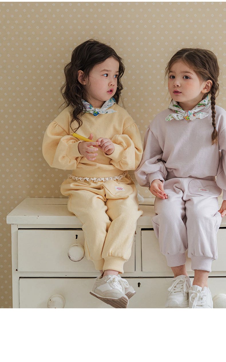 ロングパンツ・スウェットパンツ ハートポケットスウェットパンツ リブウエスト裾リブパンツ【mh0010826】