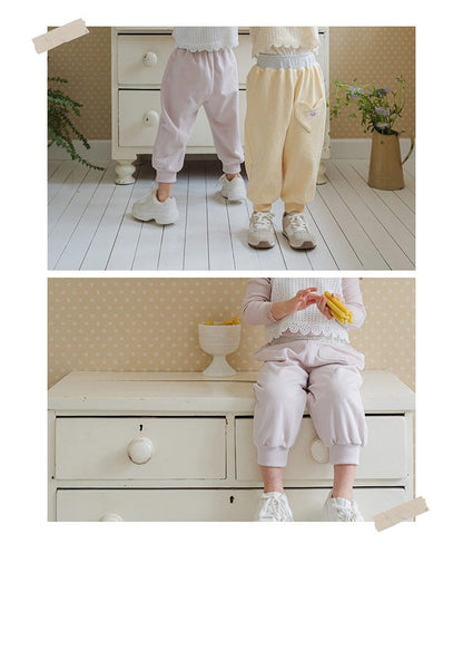 ロングパンツ・スウェットパンツ ハートポケットスウェットパンツ リブウエスト裾リブパンツ【mh0010826】