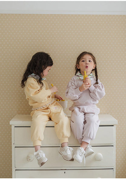 ロングパンツ・スウェットパンツ ハートポケットスウェットパンツ リブウエスト裾リブパンツ【mh0010826】