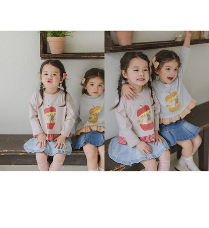 スカート プリーツフリルポケットデニムスカート イージーウエストミニスカート【mh0010828】