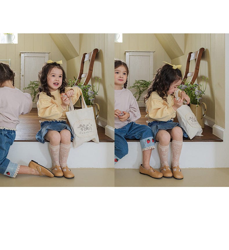 スカート プリーツフリルポケットデニムスカート イージーウエストミニスカート【mh0010828】