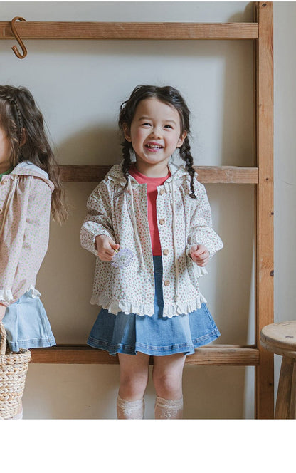 スカート プリーツフリルポケットデニムスカート イージーウエストミニスカート【mh0010828】