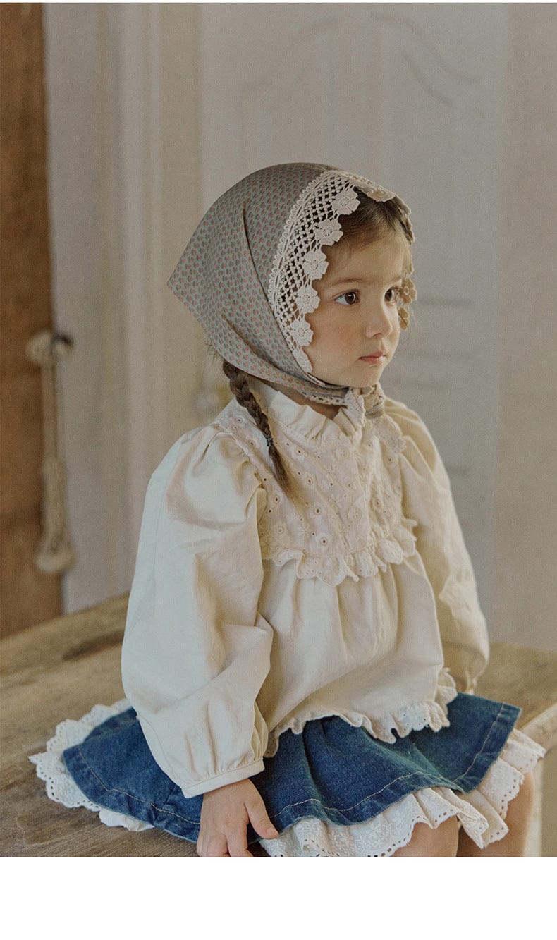 スカート 裾レースデニムミニスカート フレアシルエットショート丈スカート【mh0010833】