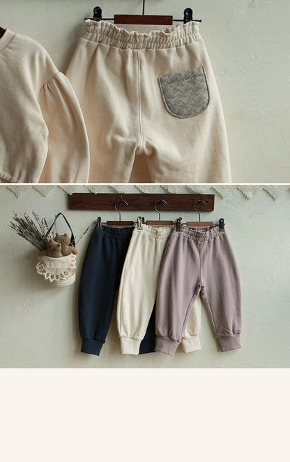 ロングパンツ・スウェットパンツ ワイドシルエットスウェットパンツ イージーウエスト裾リブボトムス【mh0010834】