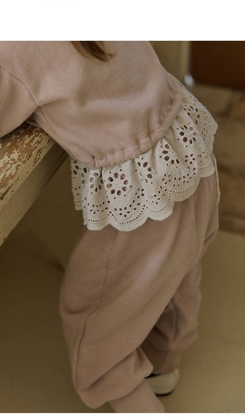 ロングパンツ・スウェットパンツ ワイドシルエットスウェットパンツ イージーウエスト裾リブボトムス【mh0010834】