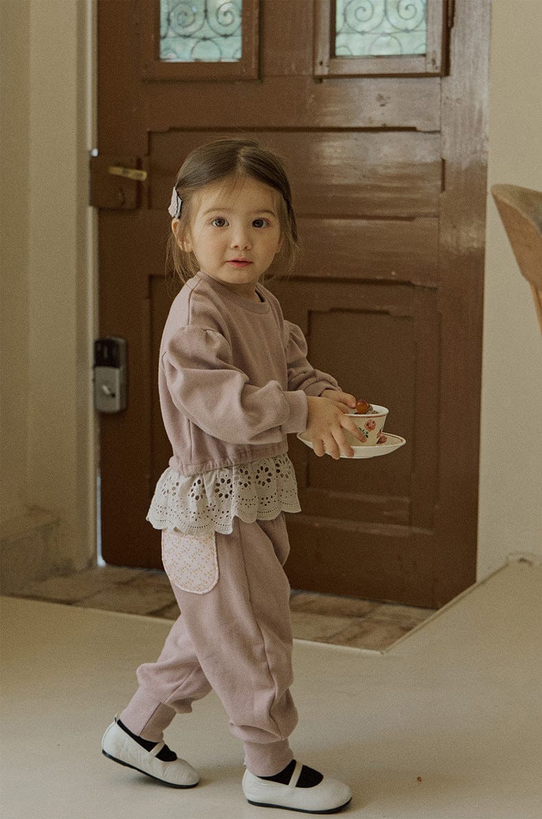 ロングパンツ・スウェットパンツ ワイドシルエットスウェットパンツ イージーウエスト裾リブボトムス【mh0010834】