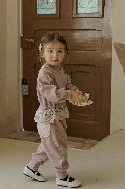 ロングパンツ・スウェットパンツ ワイドシルエットスウェットパンツ イージーウエスト裾リブボトムス【mh0010834】