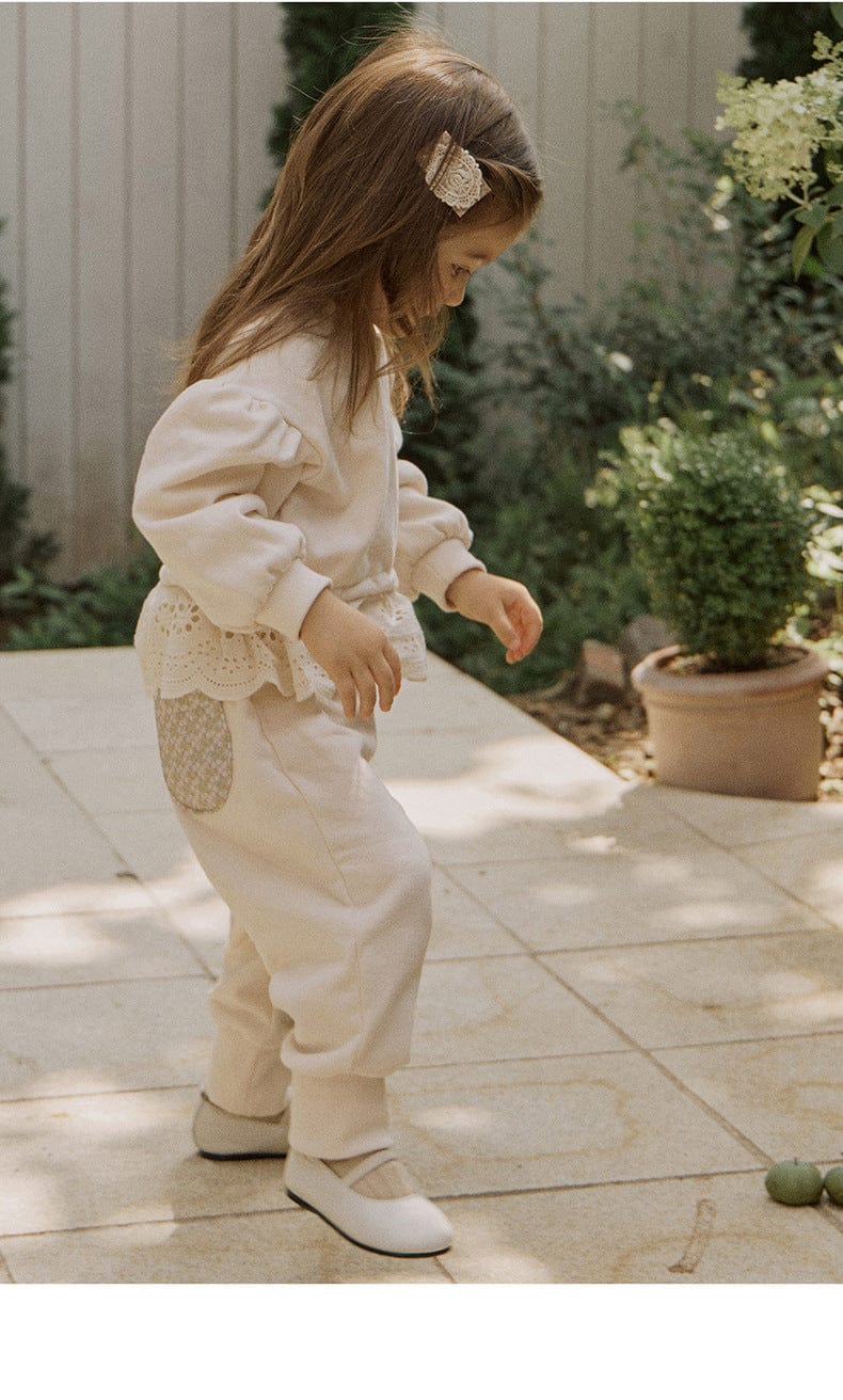 ロングパンツ・スウェットパンツ ワイドシルエットスウェットパンツ イージーウエスト裾リブボトムス【mh0010834】