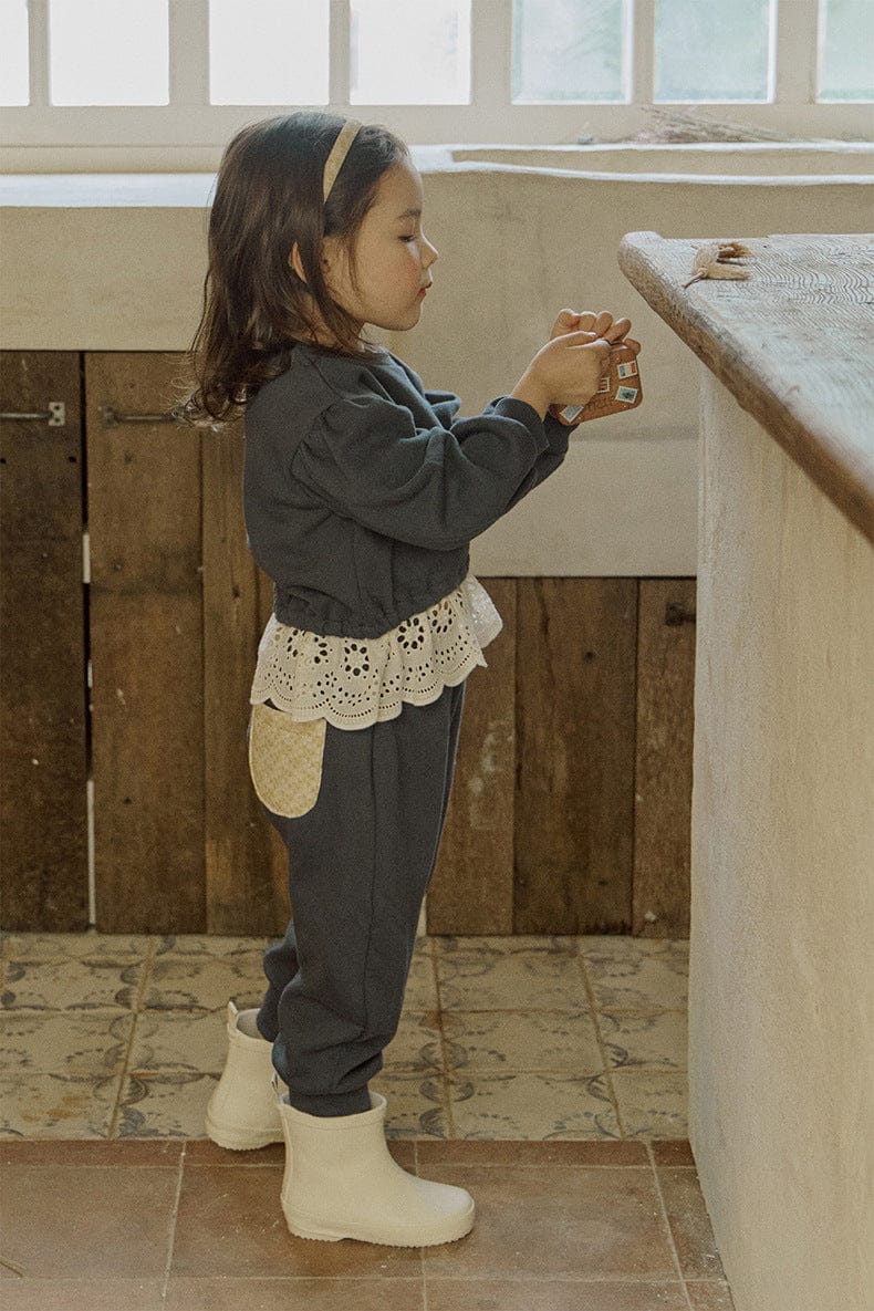 ロングパンツ・スウェットパンツ ワイドシルエットスウェットパンツ イージーウエスト裾リブボトムス【mh0010834】