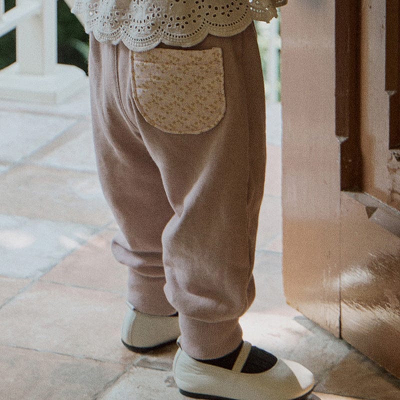 ロングパンツ・スウェットパンツ ワイドシルエットスウェットパンツ イージーウエスト裾リブボトムス【mh0010834】