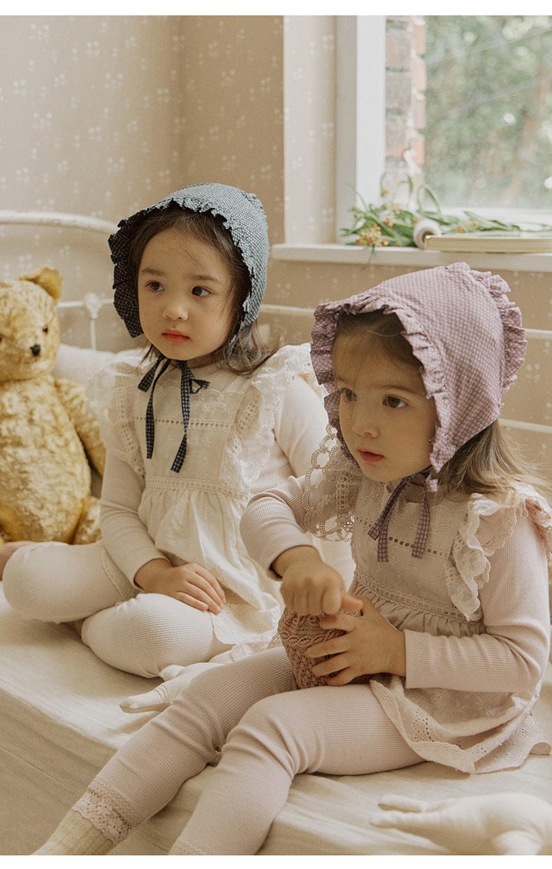 レギンスパンツ 裾レースリブガーリーレギンス スパッツ【mh0010836】