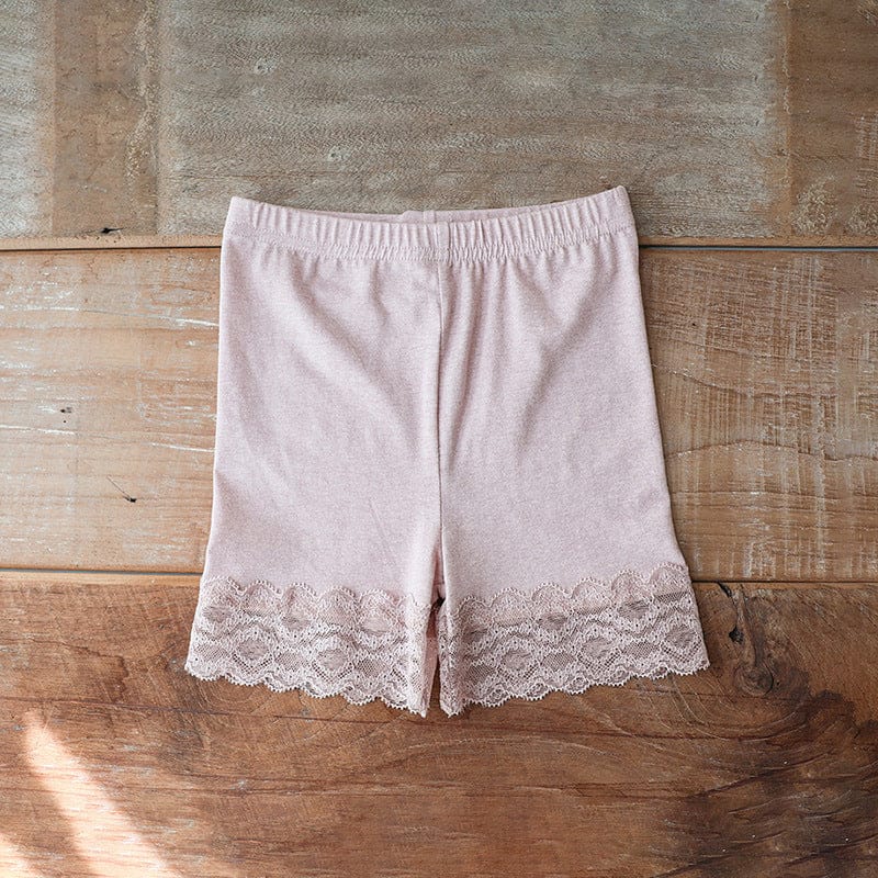 レギンスパンツ Pink / 90cm 裾レースアンダーショーツショートレギンスパンツ【mh0009626】