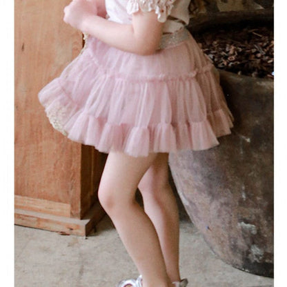 スカート Pink / 90cm ボリュームチュチュチュールプリンセススカート【mh0009653】