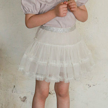 スカート White / 90cm チュチュチュールティアードスカート【mh0010299】