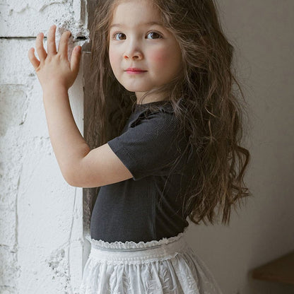 半袖Tシャツ ショルダーフリル半袖Tシャツ【mh0009625】