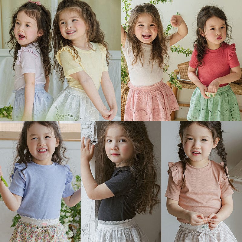 半袖Tシャツ ショルダーフリル半袖Tシャツ【mh0009625】