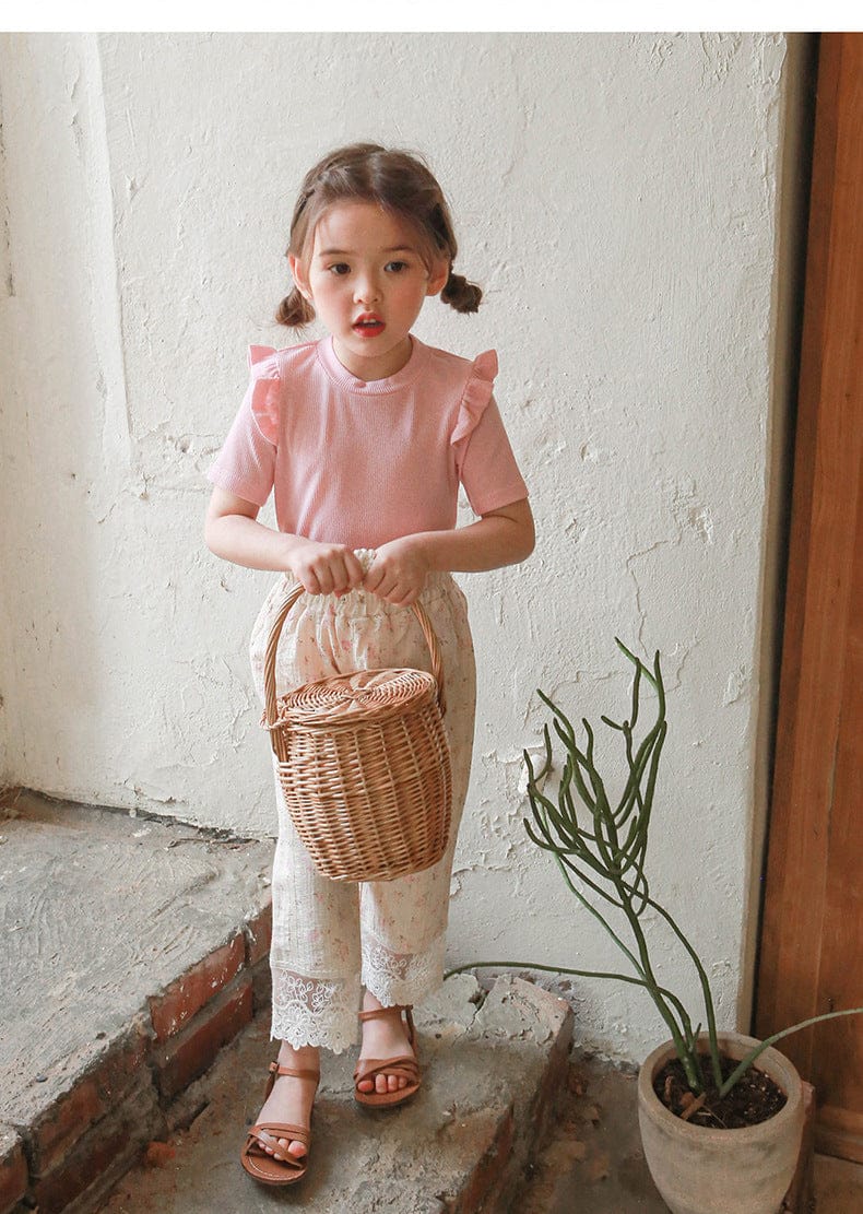 半袖Tシャツ ショルダーフリル半袖Tシャツ【mh0010284】