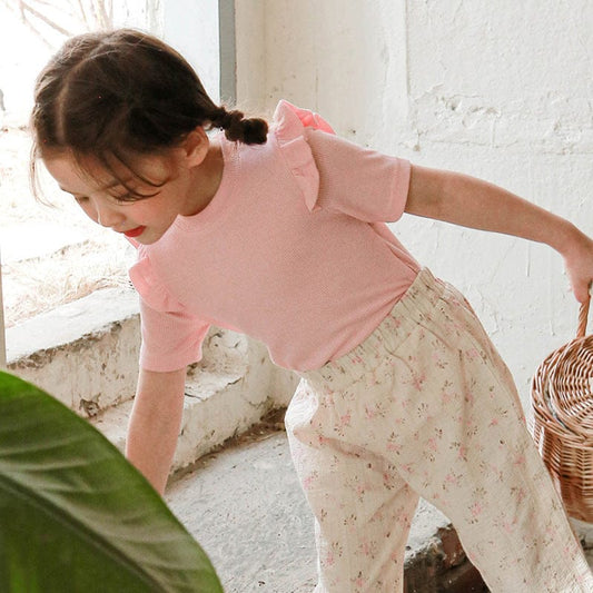 半袖Tシャツ ショルダーフリル半袖Tシャツ【mh0010284】