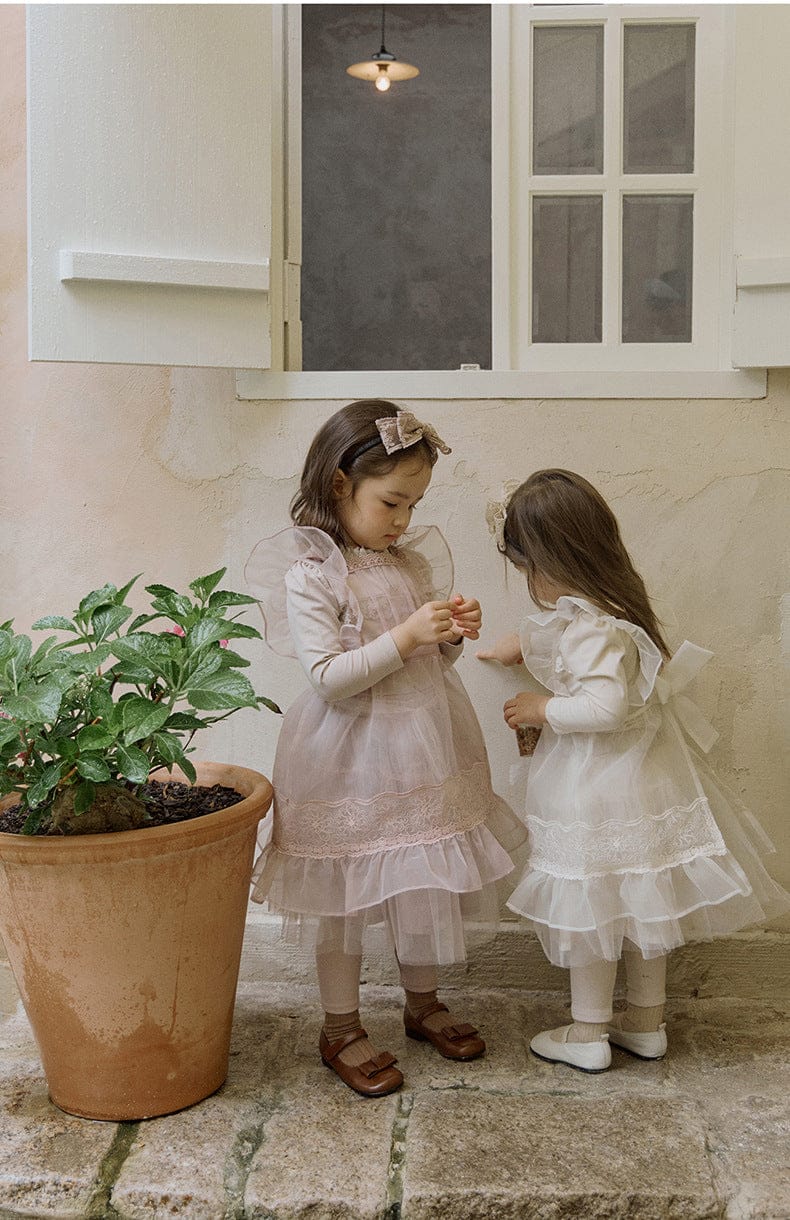 長袖Tシャツ 襟元フリル長袖Tシャツ レース切り替えブラウス【mh0010832】