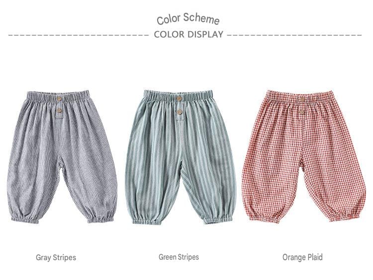 Stripe Check Slouchy Jogger Pants ストライプ ロングパンツ【mh0013491】 Beitaoya ロングパンツ・スウェットパンツ