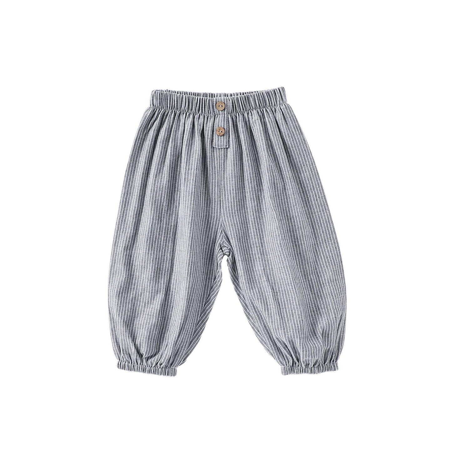 Stripe Check Slouchy Jogger Pants ストライプ ロングパンツ【mh0013491】 Gray / 73cm Beitaoya ロングパンツ・スウェットパンツ