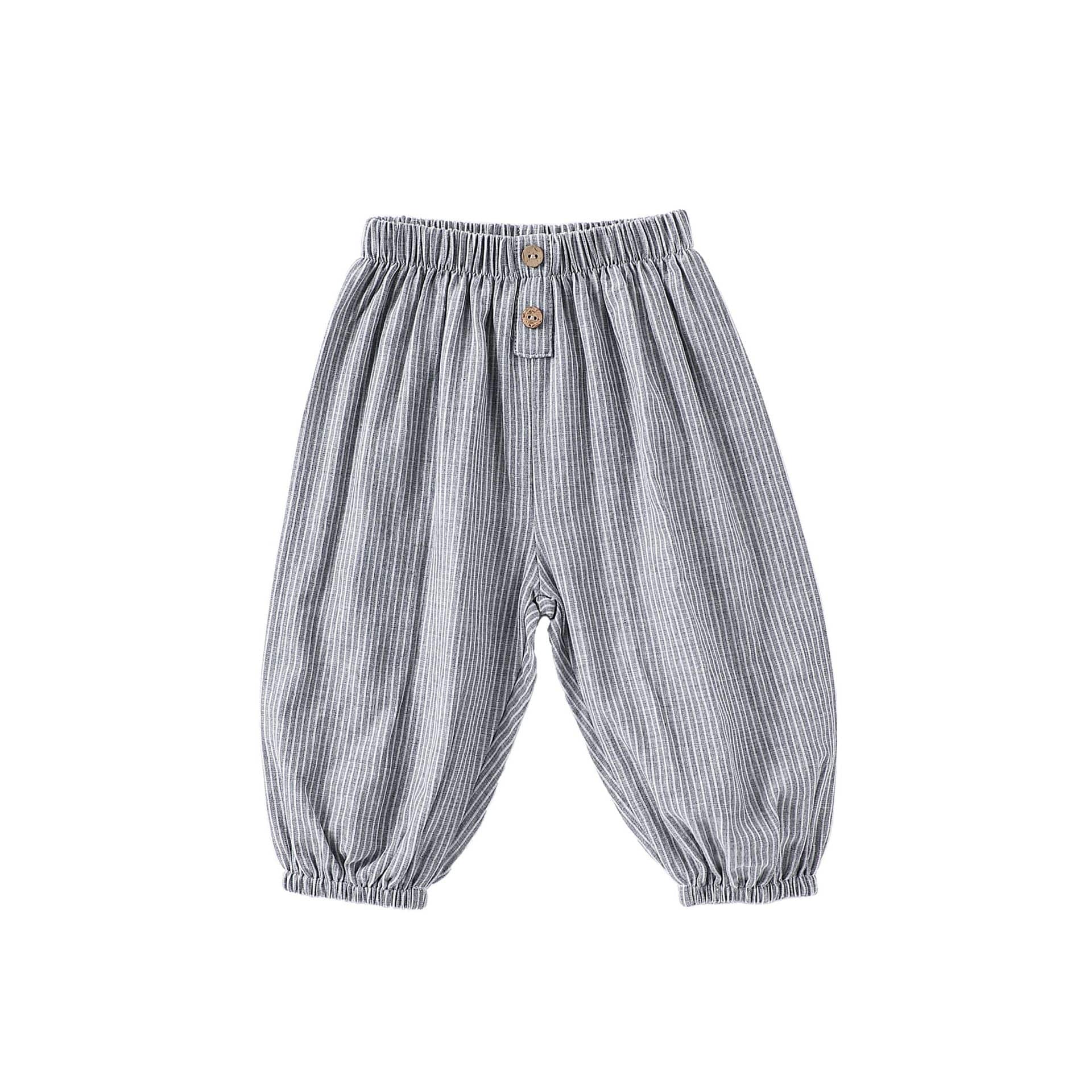 Stripe Check Slouchy Jogger Pants ストライプ ロングパンツ【mh0013491】 Gray / 73cm Beitaoya ロングパンツ・スウェットパンツ