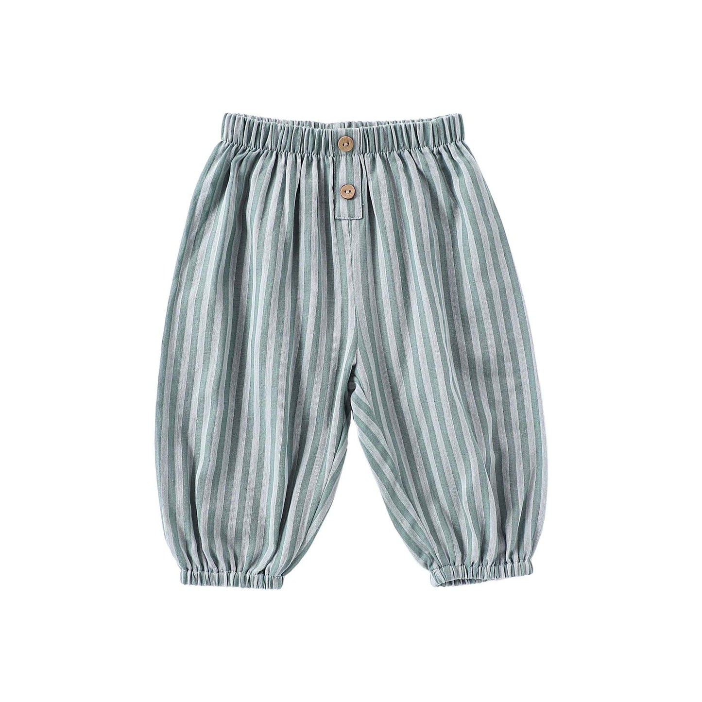 Stripe Check Slouchy Jogger Pants ストライプ ロングパンツ【mh0013491】 Green / 73cm Beitaoya ロングパンツ・スウェットパンツ