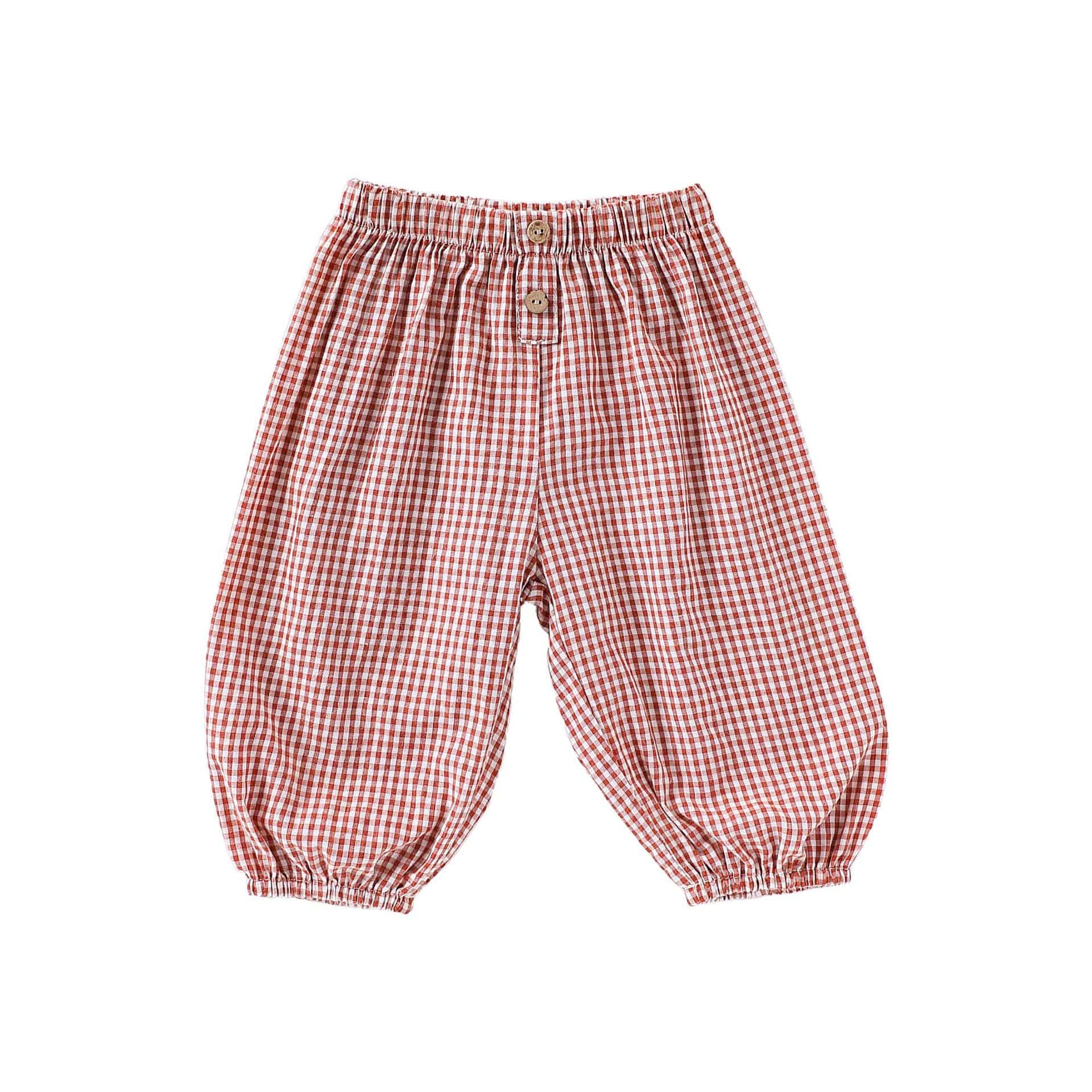 Stripe Check Slouchy Jogger Pants ストライプ ロングパンツ【mh0013491】 Orange / 73cm Beitaoya ロングパンツ・スウェットパンツ