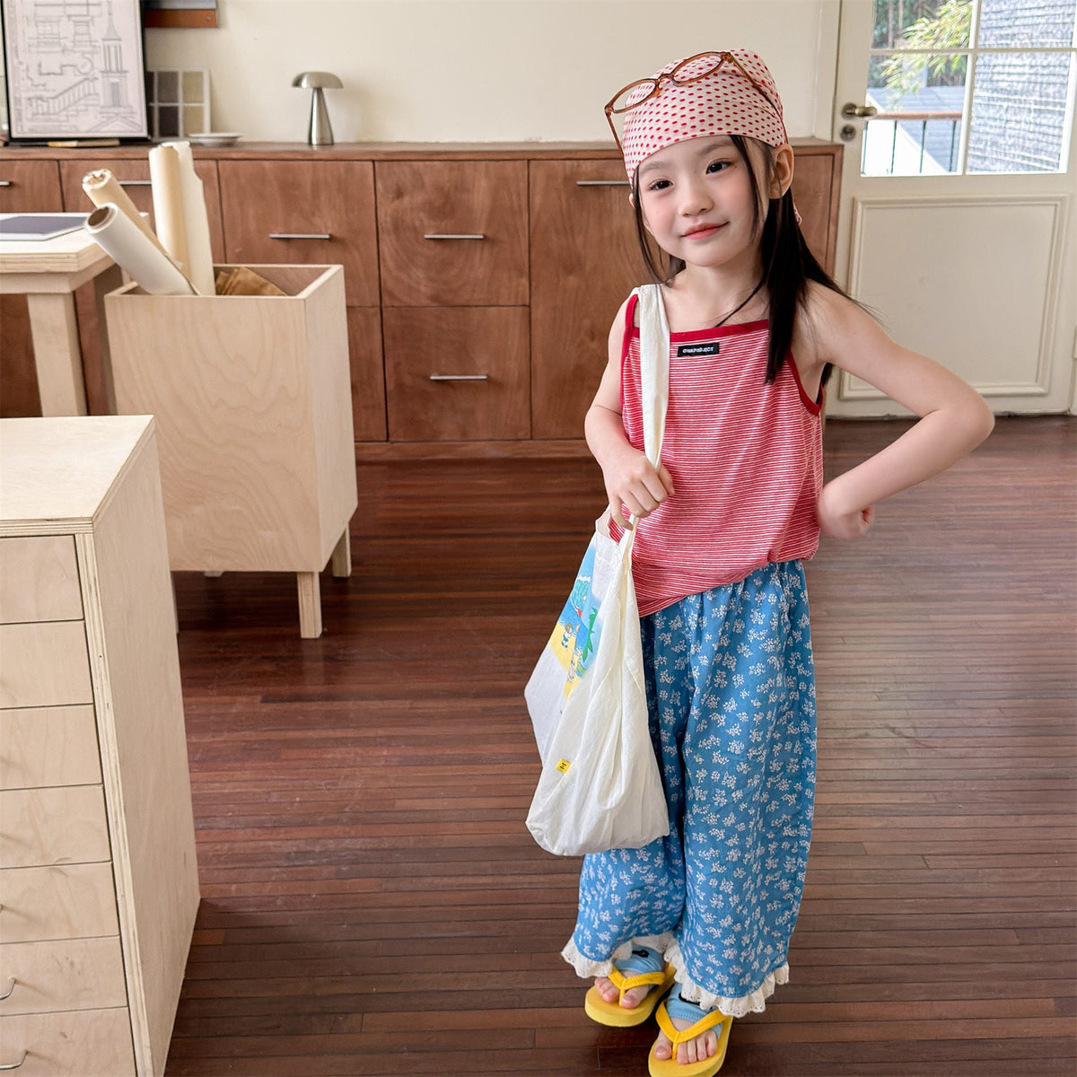 Striped Camisole Top ボーダー キャミソール【mh0013228】 ADbaby タンクトップ・キャミソール・ノースリーブトップス