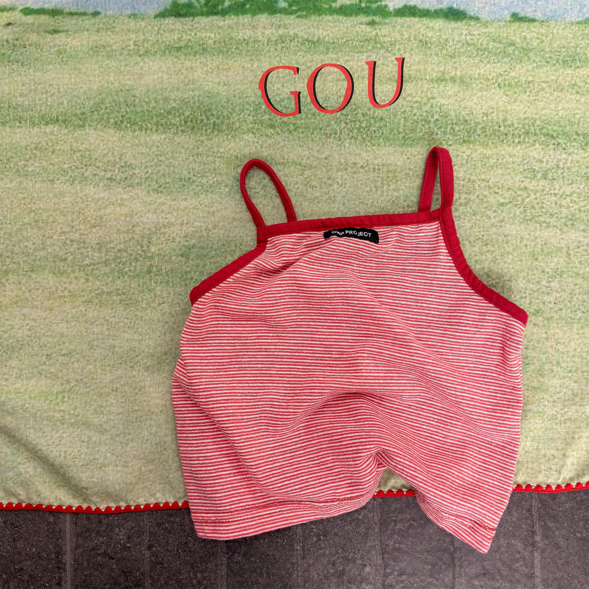 Striped Camisole Top ボーダー キャミソール【mh0013228】 Red / 80cm ADbaby タンクトップ・キャミソール・ノースリーブトップス