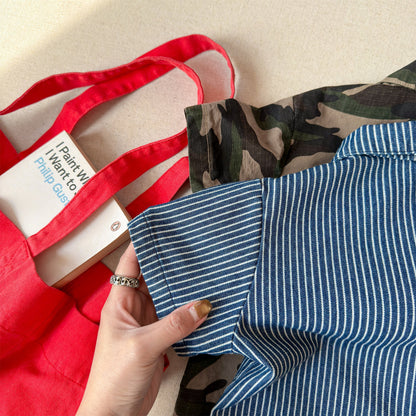 Striped Camouflage Jumpsuit ストライプ カモフラ ジャンプスーツ【mh0012445】 ADbaby 長袖ジャンプスーツ