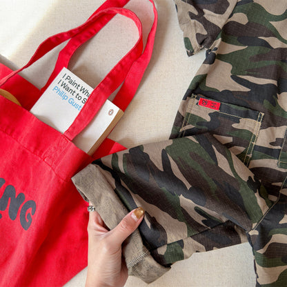 Striped Camouflage Jumpsuit ストライプ カモフラ ジャンプスーツ【mh0012445】 ADbaby 長袖ジャンプスーツ