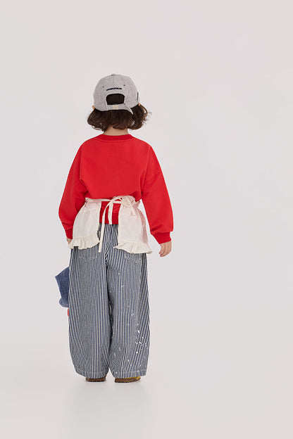 Striped Cartoon Printed Jeans ストライプ プリント デニムパンツ【mh0012370】 HEY BOOBII