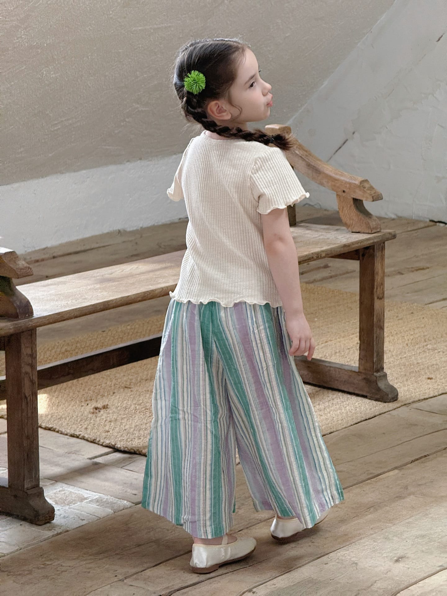 Striped Casual Loose Wide-leg Pants ストライプ ロングパンツ【mh0013414】 Jianzidan ロングパンツ・スウェットパンツ
