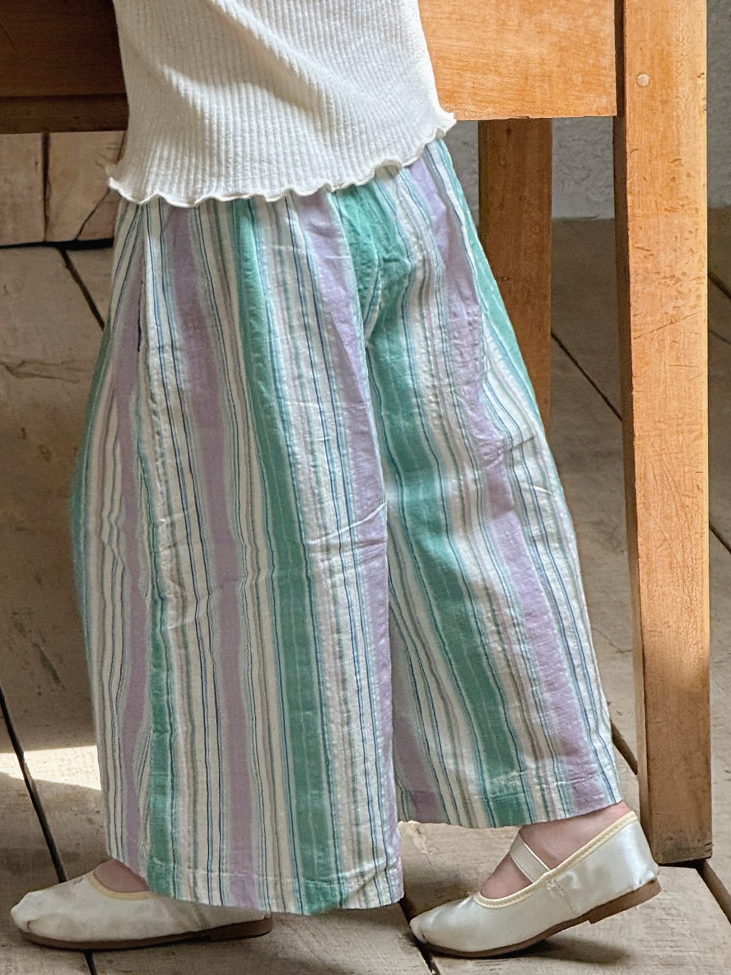 Striped Casual Loose Wide-leg Pants ストライプ ロングパンツ【mh0013414】 Jianzidan ロングパンツ・スウェットパンツ