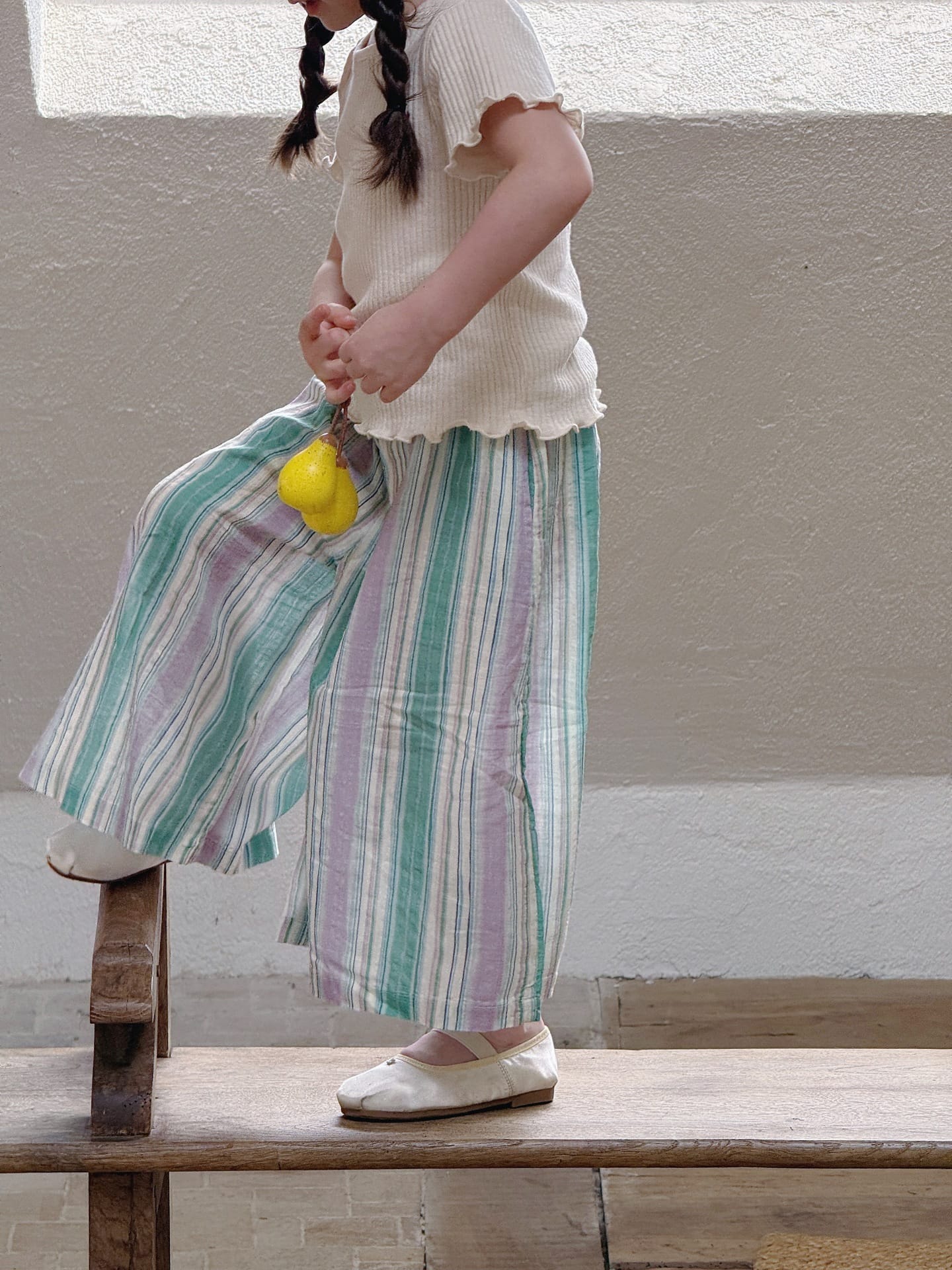Striped Casual Loose Wide-leg Pants ストライプ ロングパンツ【mh0013414】 Jianzidan ロングパンツ・スウェットパンツ