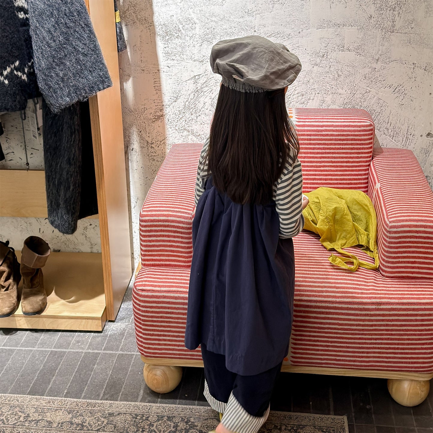 Striped Cotton Cami Dress ストライプ キャミソール ワンピース【mh0012442】 ADbaby サロペットパンツ・サスペンダーパンツ