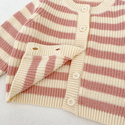 Striped Cotton Knit Two-Piece Set ボーダー コットン ニット セットアップ【mh0012397】 Engepapa