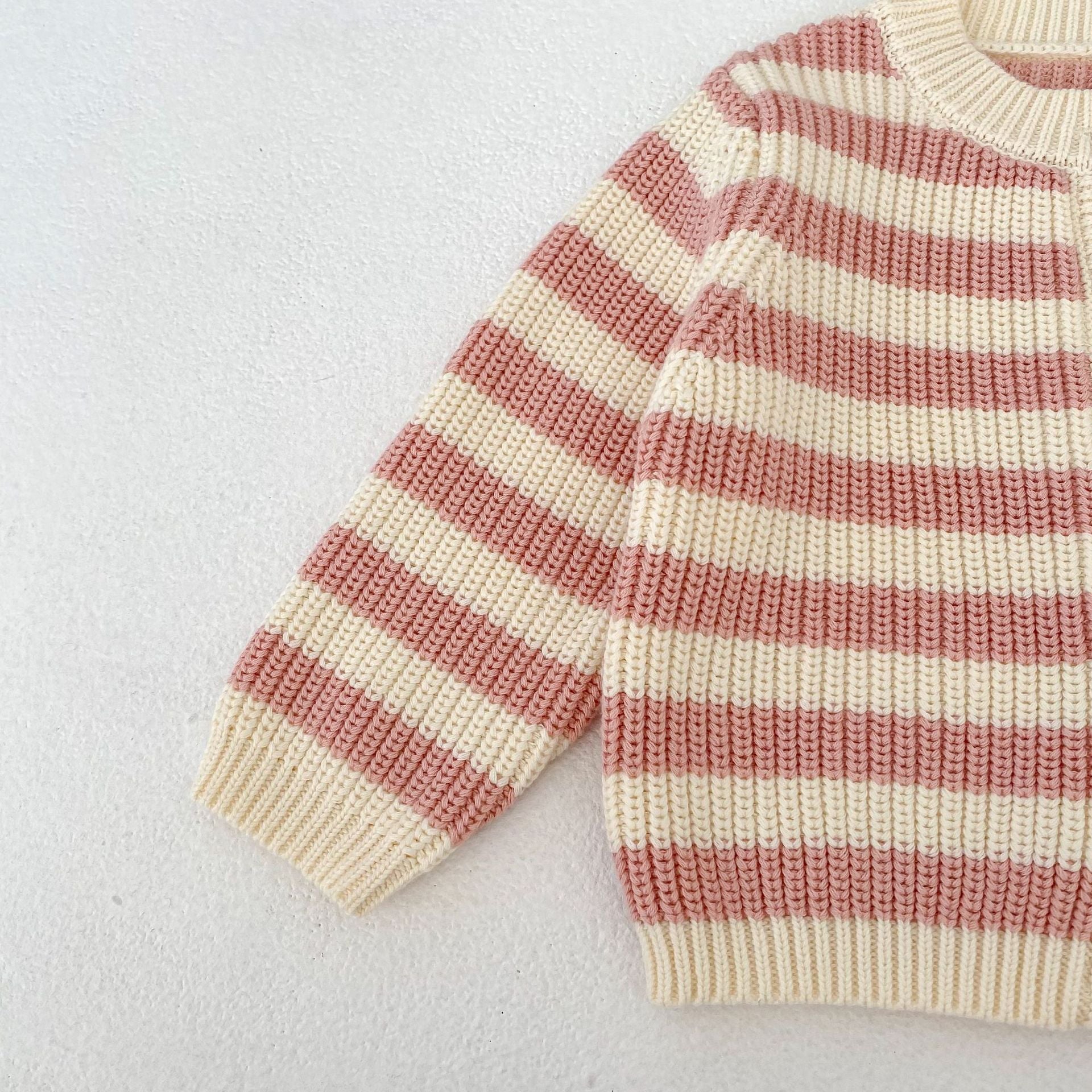 Striped Cotton Knit Two-Piece Set ボーダー コットン ニット セットアップ【mh0012397】 Engepapa