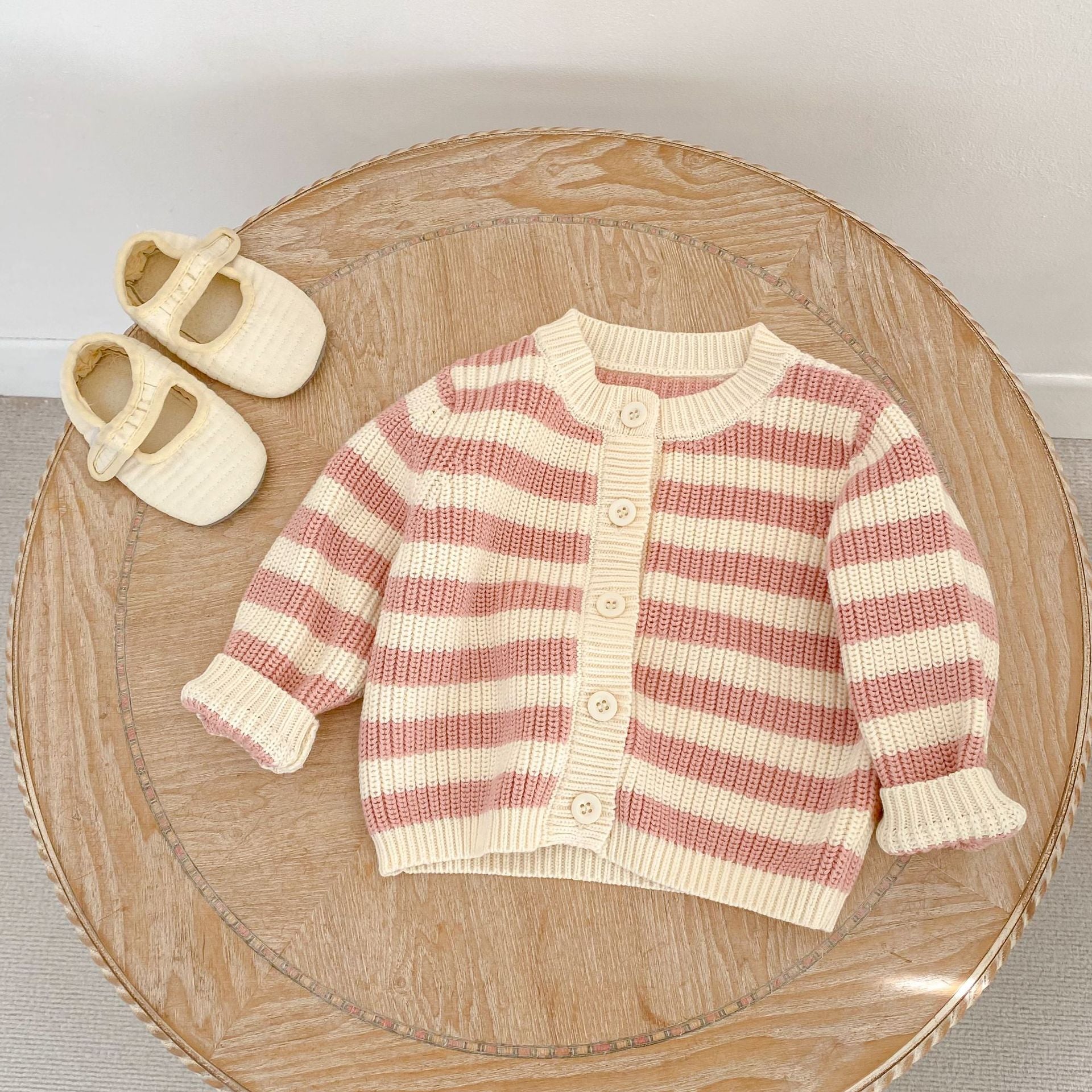 Striped Cotton Knit Two-Piece Set ボーダー コットン ニット セットアップ【mh0012397】 Engepapa