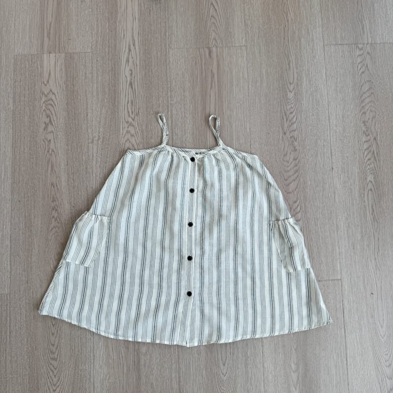 Striped Dress & Back Design Tee ストライプ ワンピース バックシャン Tシャツ【mh0012763】 Striped dress / 90cm MaiTianJi 半袖セットアップ