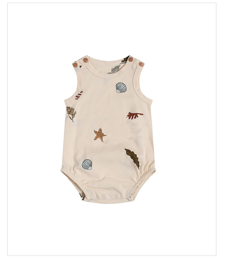 Striped Marine Pattern Romper マリン ロンパース【mh0013603】 Beitaoya ノースリーブロンパース
