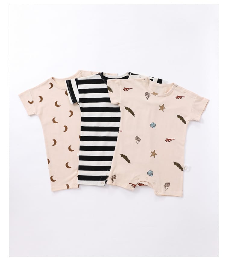 Striped Marine Pattern Romper マリン ロンパース【mh0013603】 Beitaoya ノースリーブロンパース