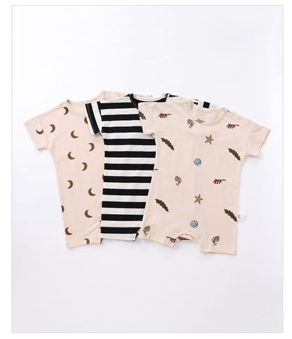Striped Marine Pattern Romper マリン ロンパース【mh0013603】 Beitaoya ノースリーブロンパース